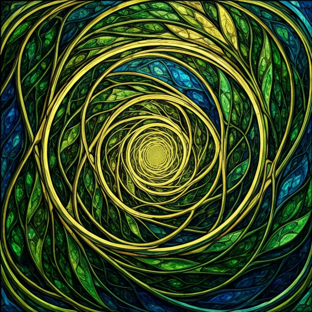 Abstract pattern of interconnected bio-elements, symbolizing growth and innovation in bio-based materials.